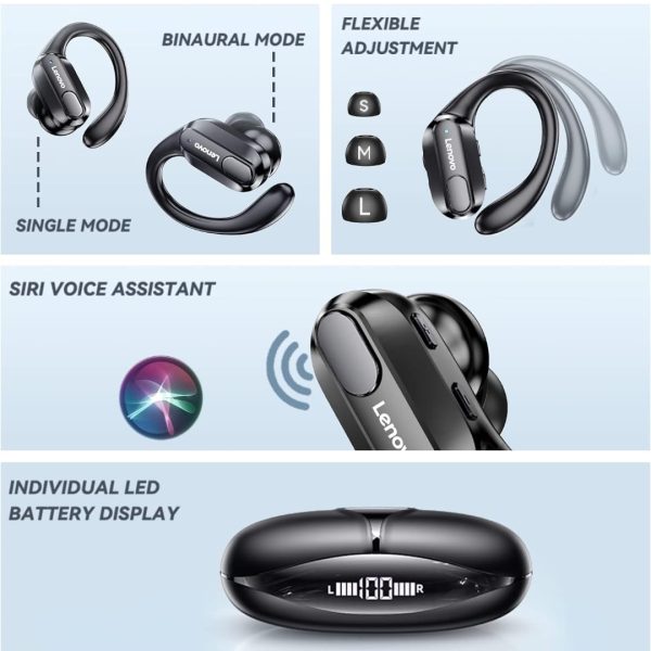 Lenovo XT80 Sports Wireless Earphone Headphones - Image 3