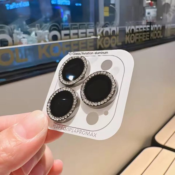 Luxury Pretty Shine Diamond Camera Lens Protector Case For iPhone  12 11 14 15 Pro Max Glitter Lens Glass Camera Cover Girl - Image 7